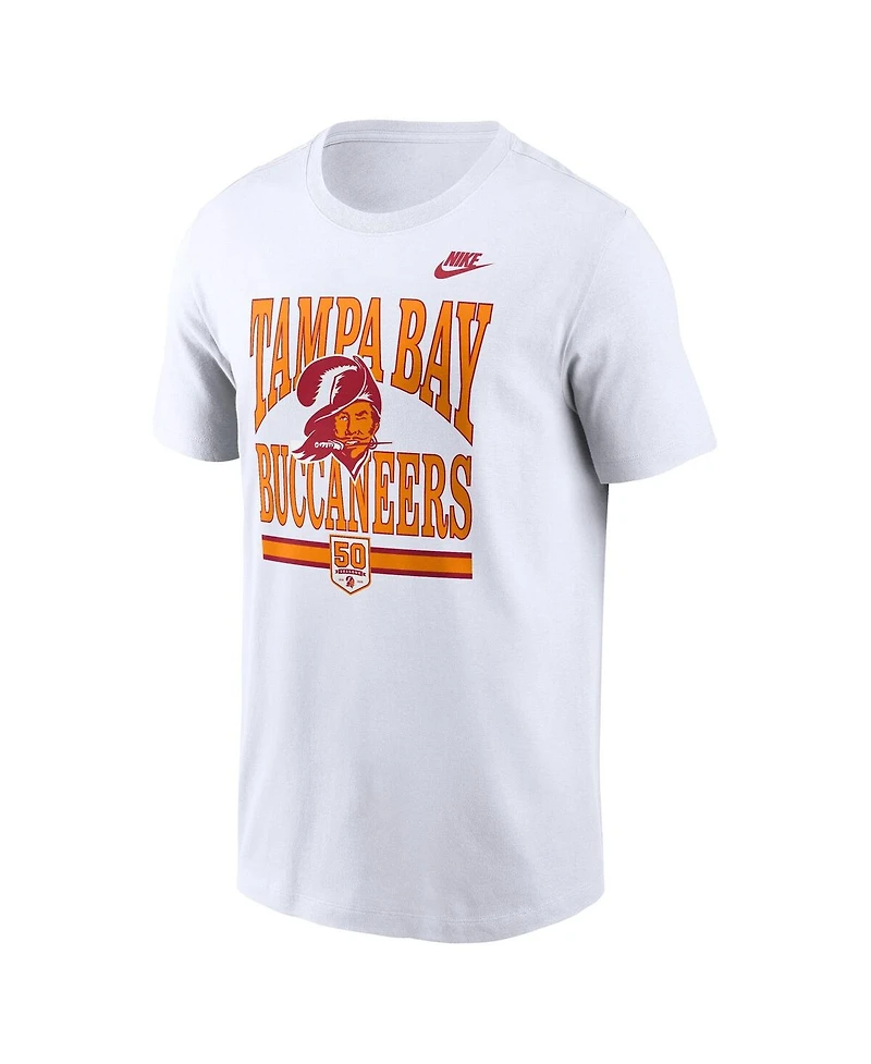 Nike Men's White Tampa Bay Buccaneers 50th Season Essential T-Shirt