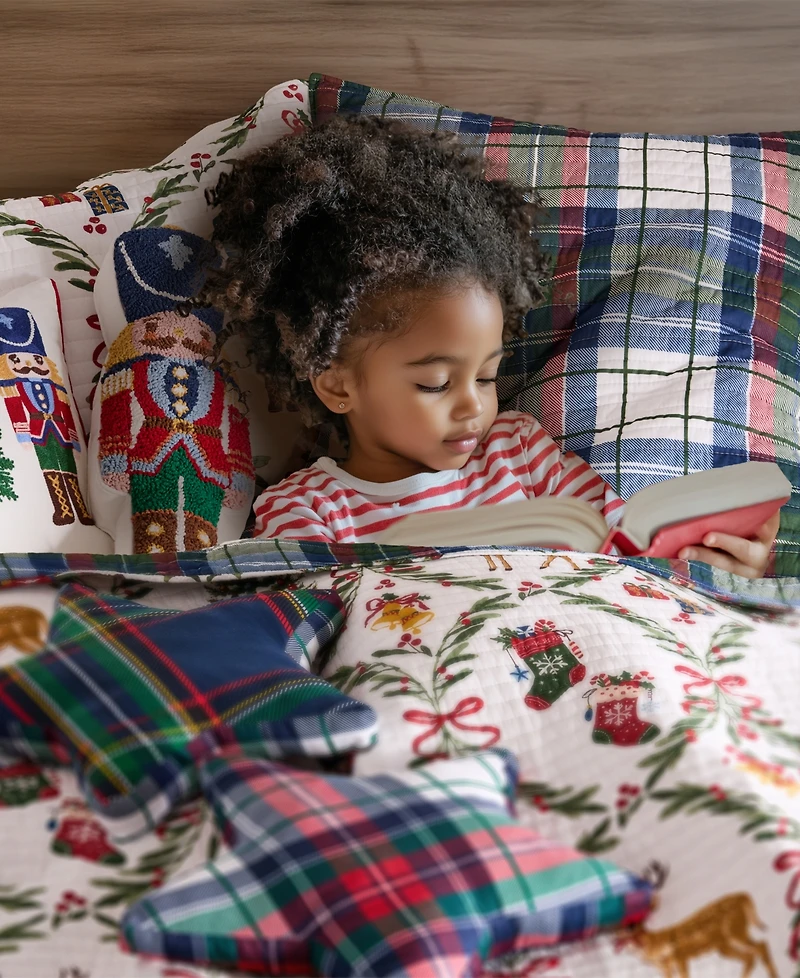 Levtex Home Festive Nutcrackers Reversible 3-Pc. Quilt Set