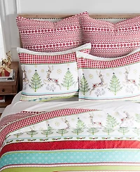 Levtex Home Merry and Bright Comet and Cupid Reversible -Pc. Duvet Cover Set