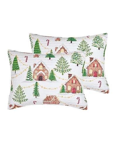 Levtex Home Gingerbread Village 2-Pc. Sham Set, Standard