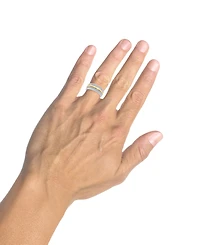 Men's Diamond Triple Row Band (1/2 ct. t.w.) in 10k Two-Tone Gold