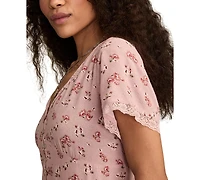 Lucky Brand Women's Simone Floral-Print Midi Dress