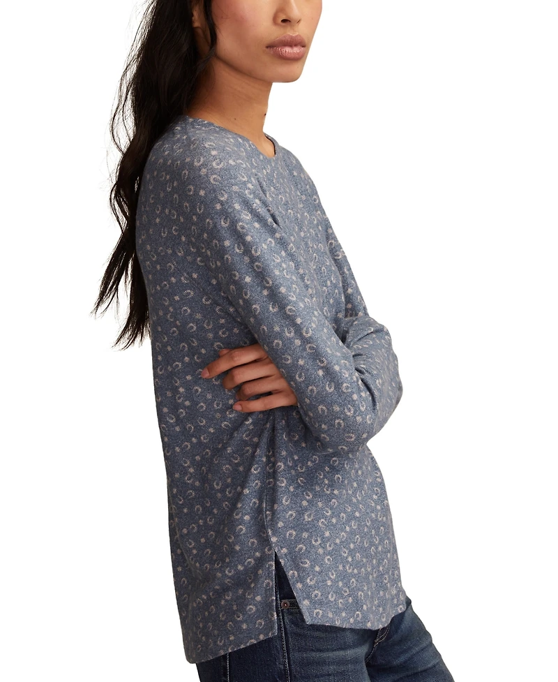 Lucky Brand Women's Cloud Long Sleeve Crew Neck Sweater