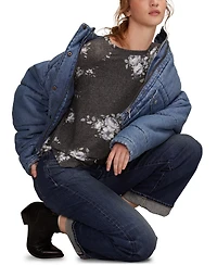 Lucky Brand Women's Cloud Long Sleeve Crew Neck Sweater