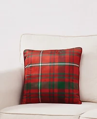 Truly Soft Red Plaid Decorative Pillow, 18" x 18"