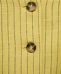 Mango Women's Buttons Striped Top