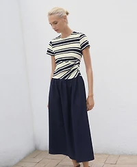 Mango Women's Mixed Striped Dress