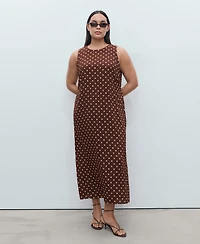 Mango Women's Polka Dot Midi Dress