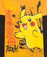 Pokemon Big Boys Long Sleeve Twofer T-Shirt