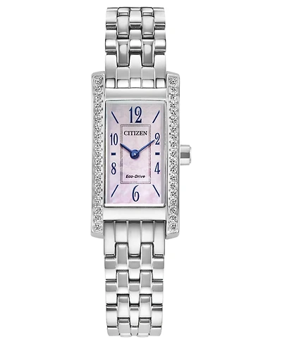 Citizen Women's Classic Petite Palidoro Silver-Tone Stainless Steel Bracelet Watch, 28.3mm