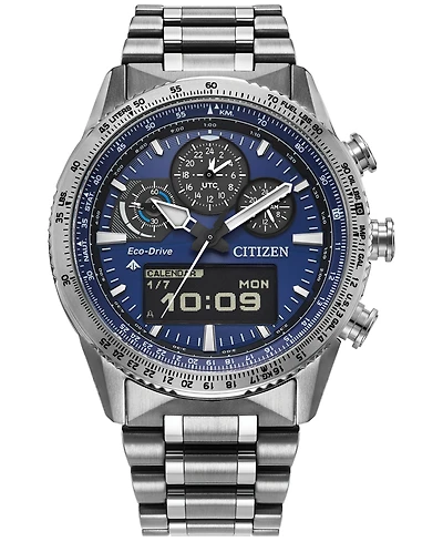 Citizen Men's Promaster Skyhawk U830 Analog-Digital Silver-Tone Stainless Steel Bracelet Watch 43mm