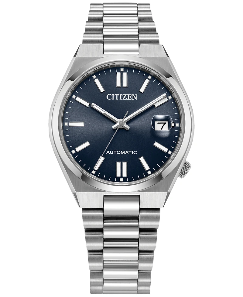 Citizen Men's Exclusive Sport Luxury Tsuyosa Automatic Silver-Tone Stainless Steel Bracelet Watch 37mm