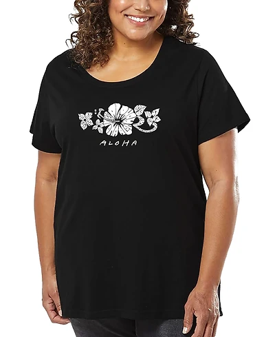 La Pop Art Plus Aloha Word T-Shirt