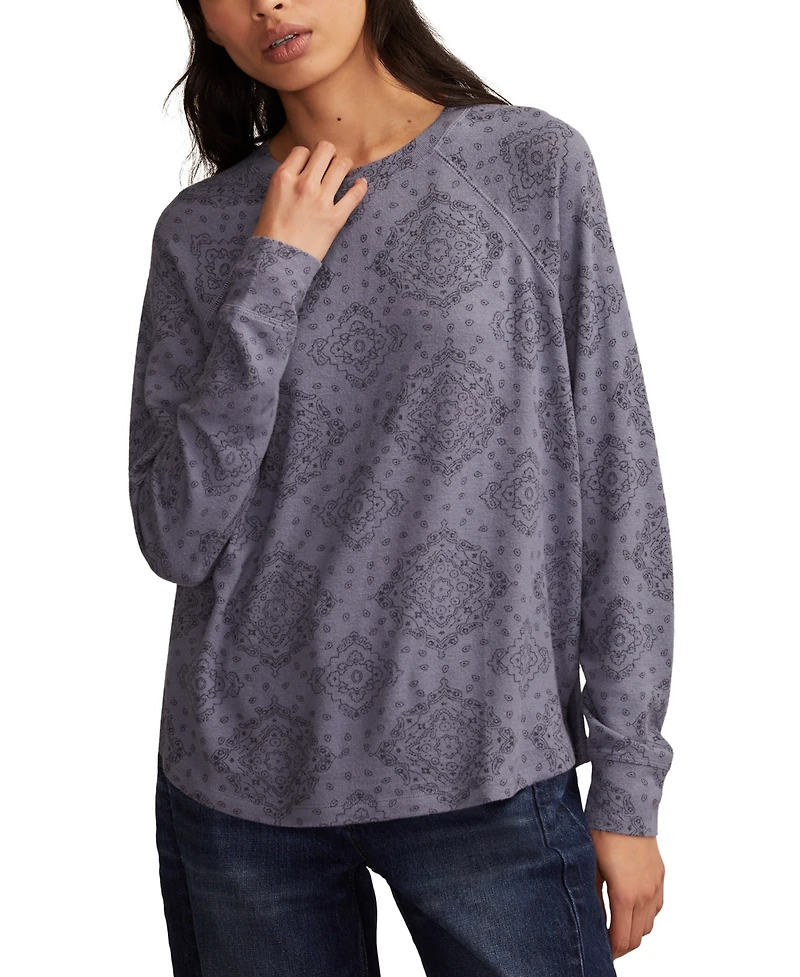 Lucky Brand Women's Cloud Long Sleeve Crew Neck Sweater