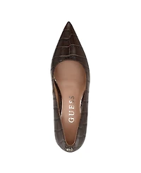 Guess Women's Prindy Square Topline Pointed Toe Pumps