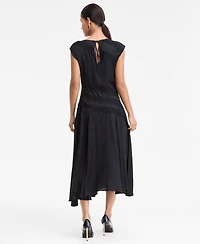 I.n.c. International Concepts Women's Lace Stripe Midi Dress, Macy's Exclusive