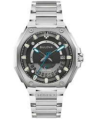Bulova Men's Luxury Series X Hpq Precisionist Silver-Tone Stainless Steel Bracelet Watch 42mm