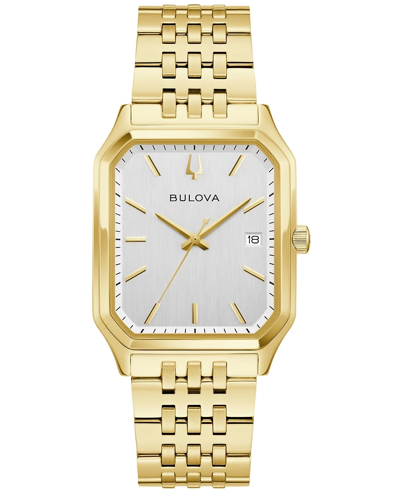 Bulova Men's Special Edition Tony Bennett Classic We are All Here Gold-Tone Bracelet Watch 32mm