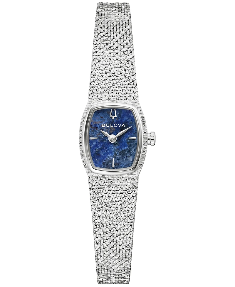 Bulova Women's Classic Goddess of Time Silver-Tone Stainless Steel Bracelet Watch 17mm