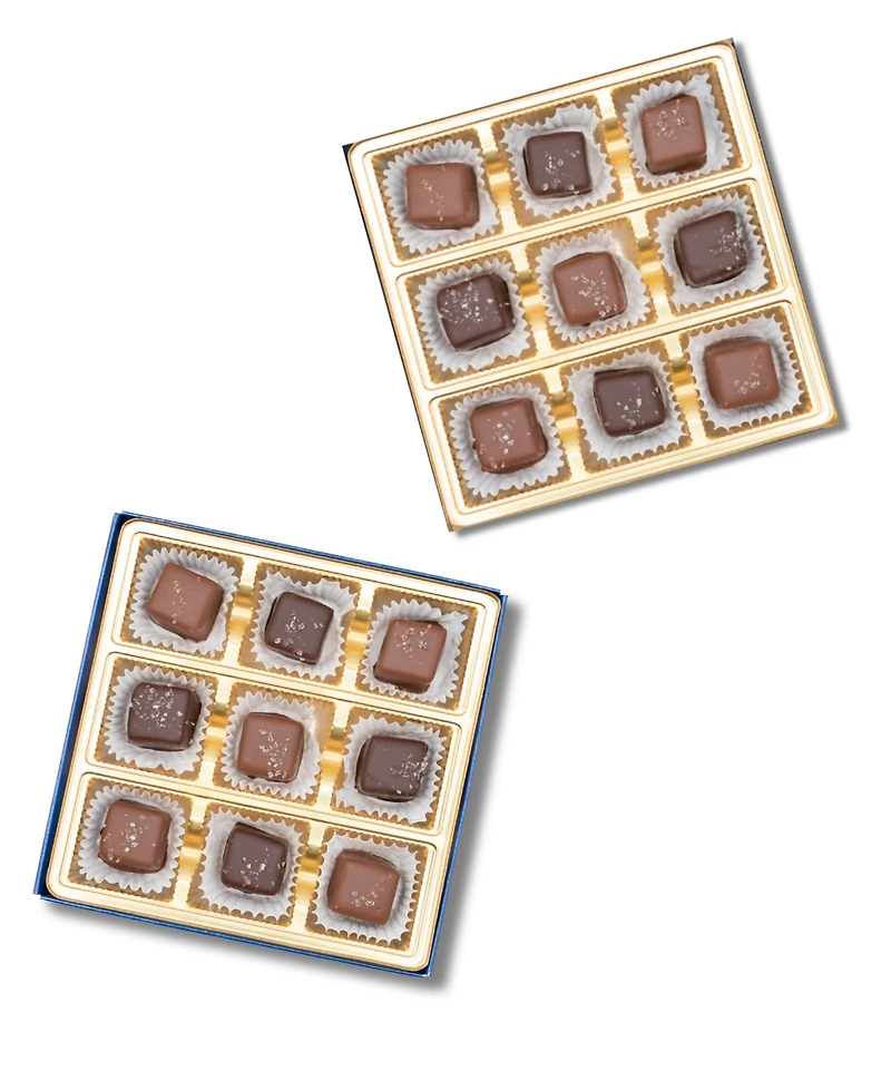 Bixby Chocolate Sea Salted Caramel Gift Box Dark Chocolate, 18 Pieces
