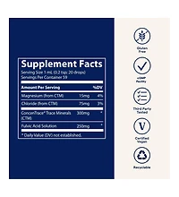 Trace Minerals Ionic Fulvic Acid 250mg - Essential Mineral Supplement to Support Hydration & Energy Production - Aids Muscle Endurance