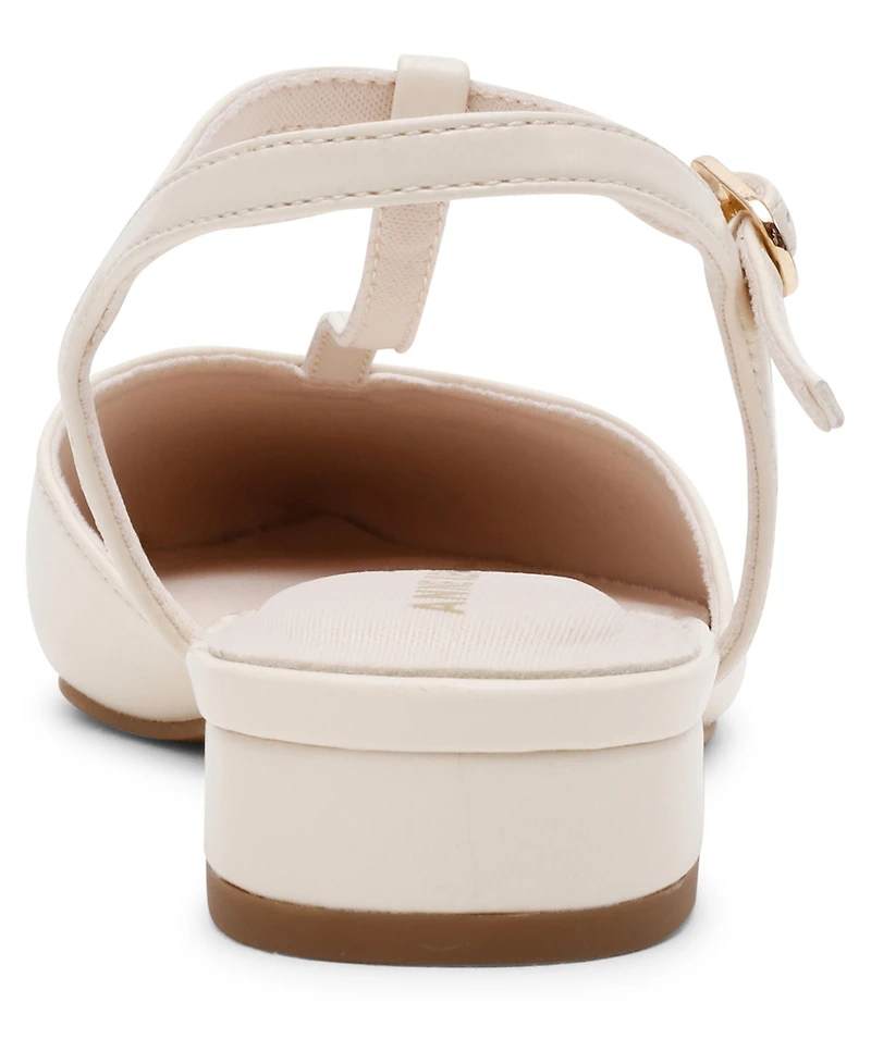Anne Klein Women's Emily T-Strap Pointed Toe Flats