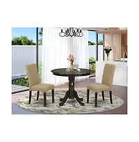 East West Furniture Dining Room Set Cappuccino
