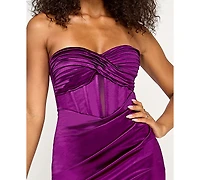 Katia Rae Juniors' Strapless Bodycon Mini Dress