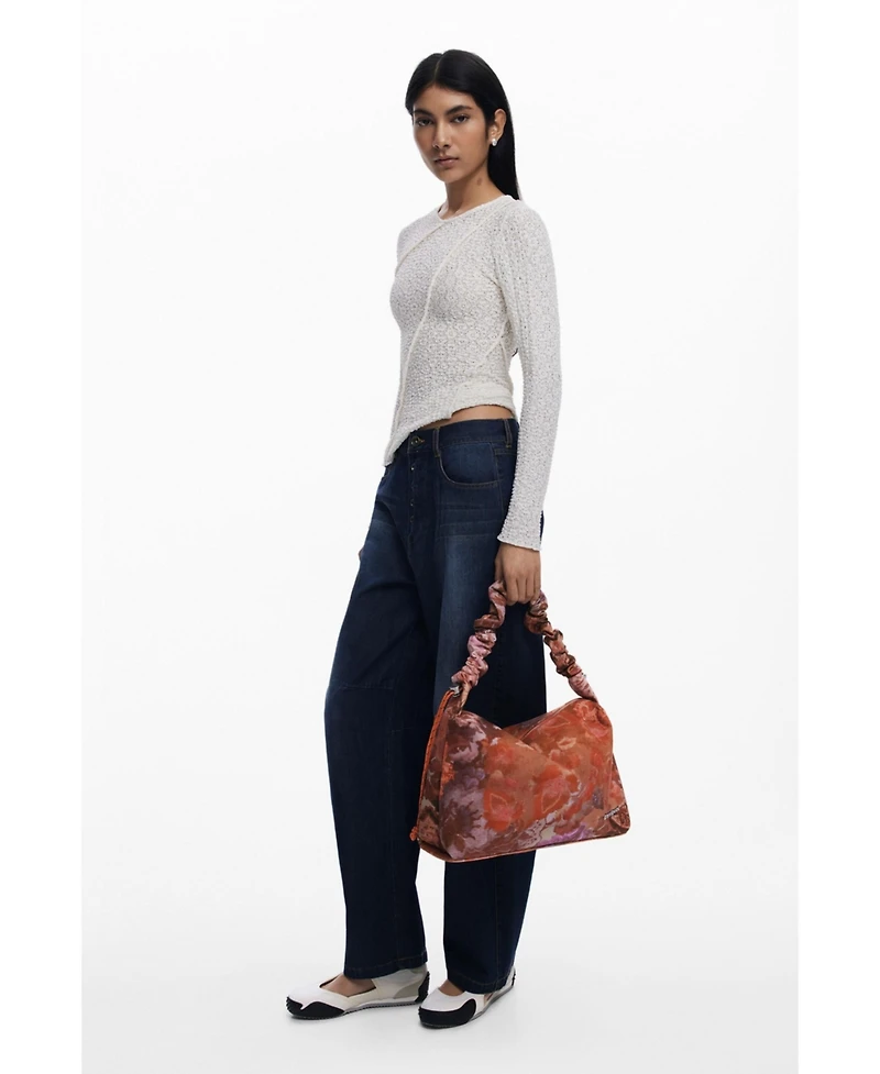 Desigual Women's Medium floral texture handbag
