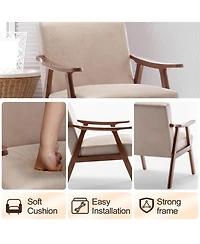 Casainc Mid-Century Modern Chair with Solid Wood Frame