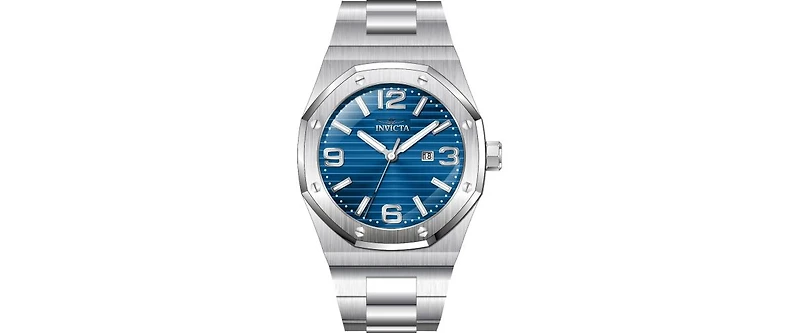 Invicta Men's 45778 Huracan Quartz 3 Hand Blue Dial Watch