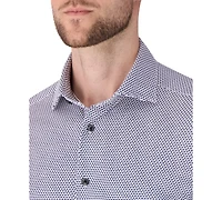 Victor Emmanuel Men's Geometric Print Long-Sleeve Dress Shirt