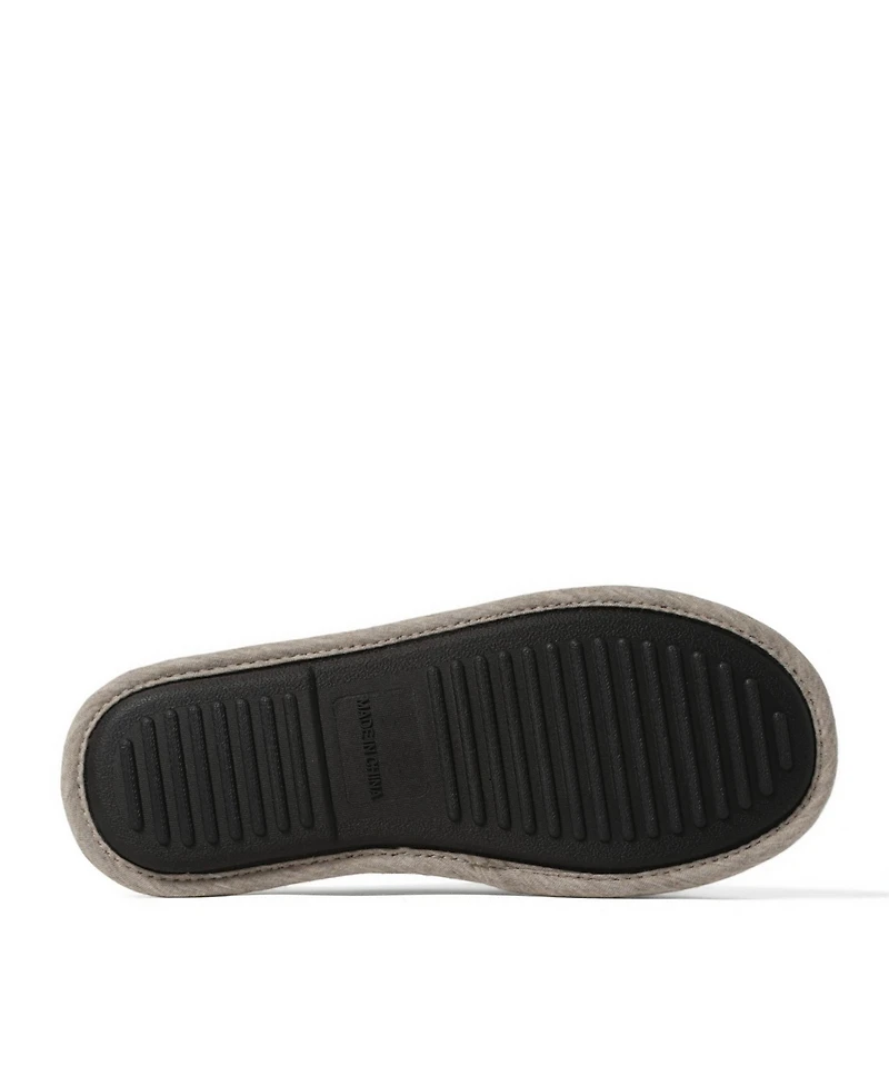 Dearfoams Men's Cozyfoams Holiday Novelty Scuff Slipper and Gift Bag
