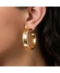 Jessica Simpson Textured Half Hoop Earrings