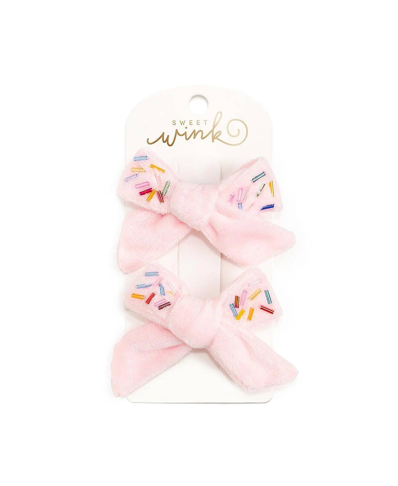 Sweet Wink Girls Sprinkle Bow Clip Set