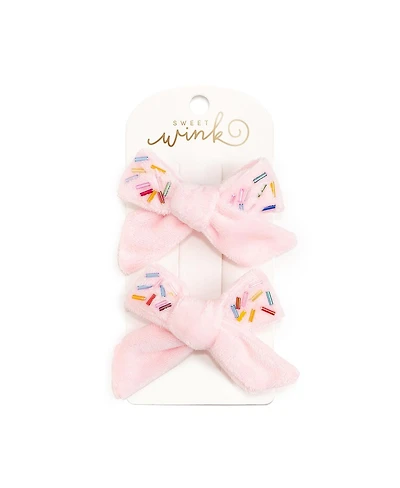 Sweet Wink Girls Sprinkle Bow Clip Set