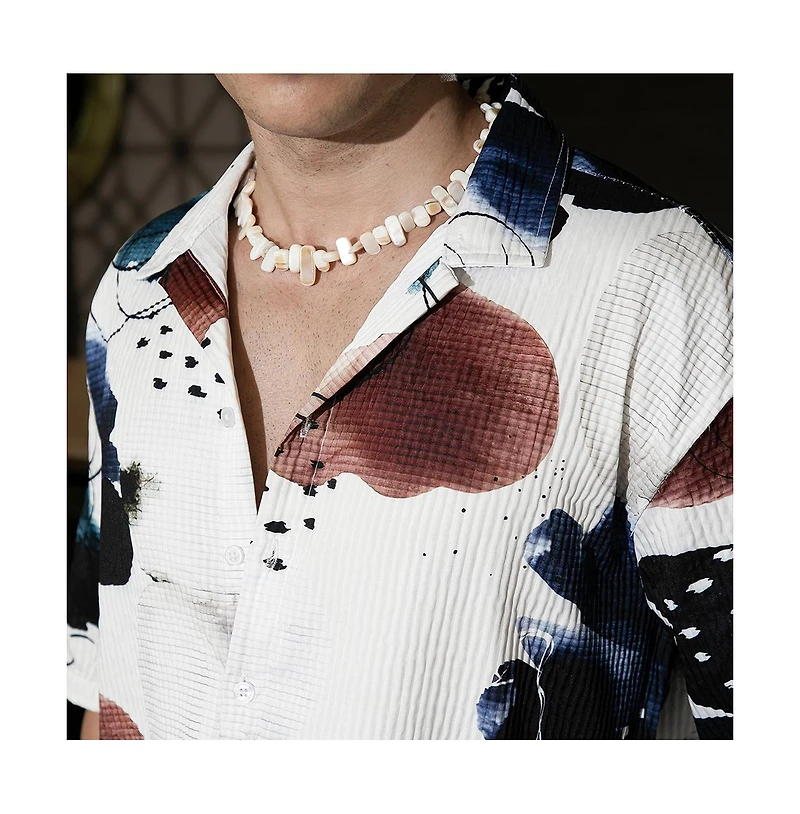 Campus Sutra Abstract Blob Oversized Shirt