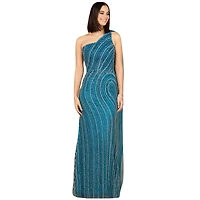 Lara Women's One Shoulder Fitted Gown