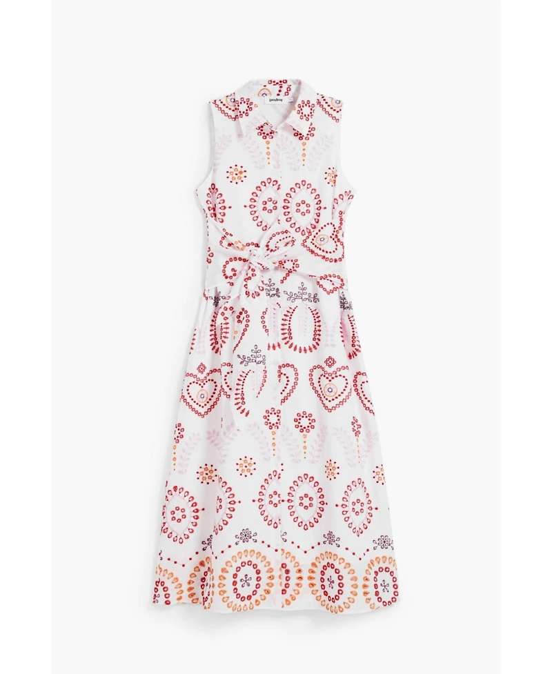 Desigual Women's Printed midi dress with bow