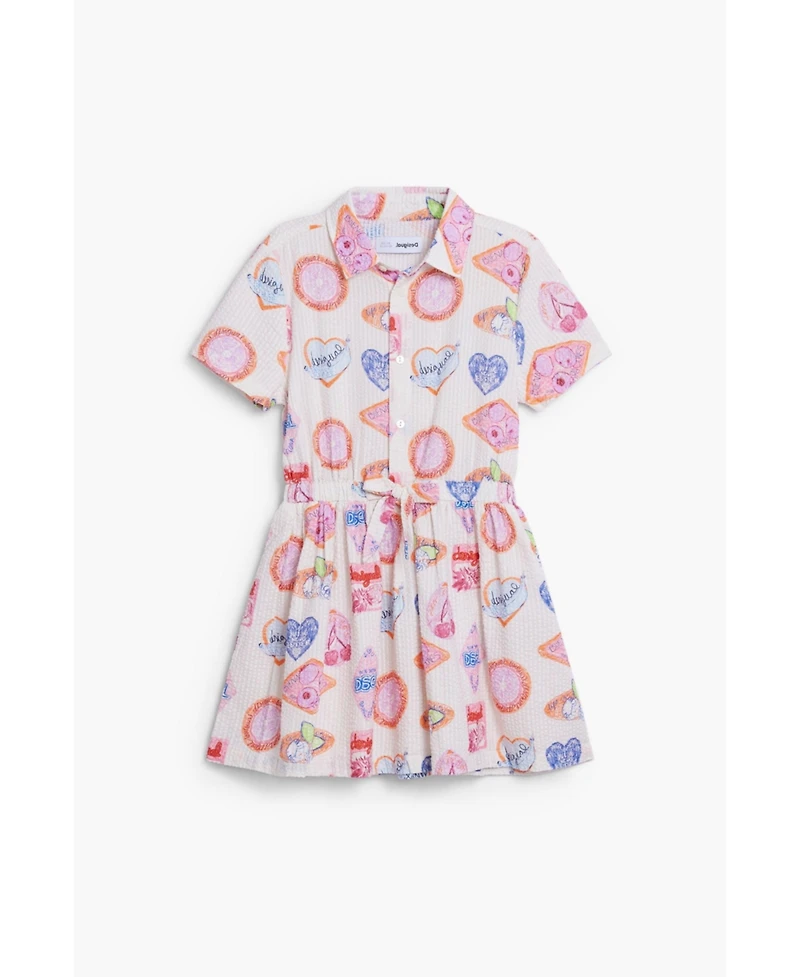 Desigual Girls's Shirt dress stamps
