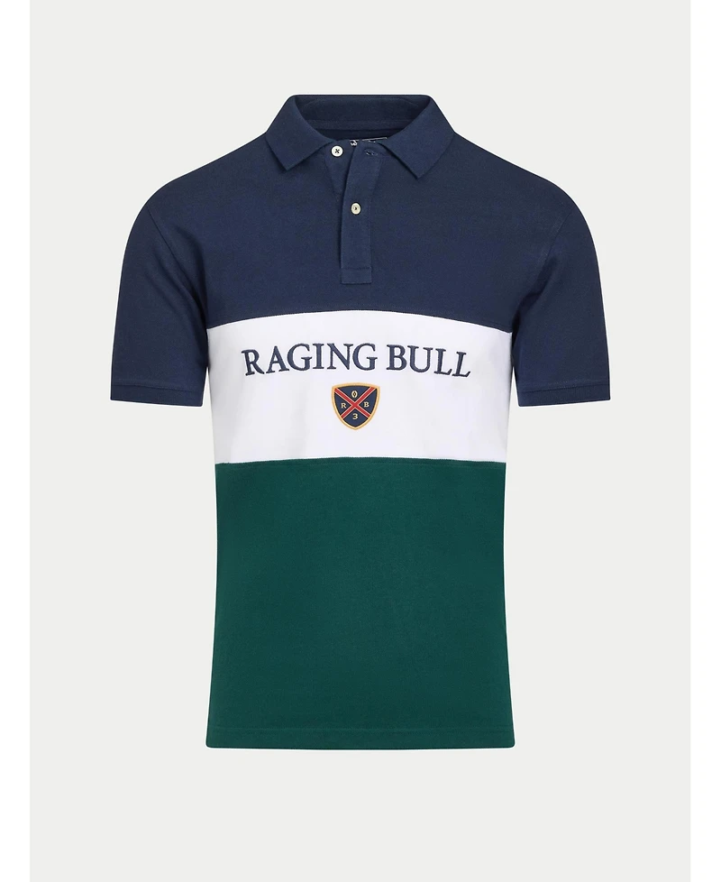 Raging Bull Men's S/S Cut & Sew Panel Pique Polo