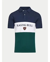 Raging Bull Men's S/S Cut & Sew Panel Pique Polo