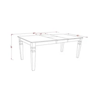 East West Furniture Dining Room Set Linen White