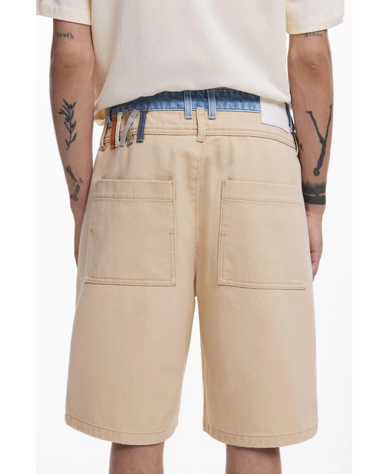 Desigual Men's Double-waist Bermuda shorts