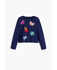 Desigual Girls Girls's T-shirt with applique shapes