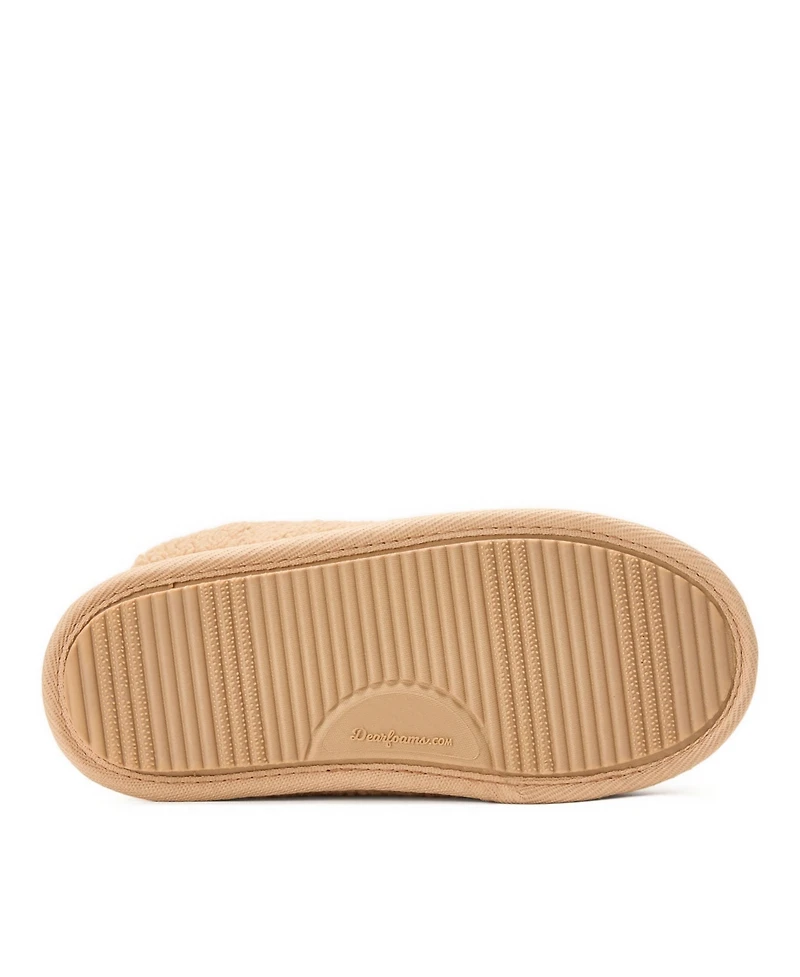 Dearfoams Women's Christmas Tree Teddy Scuff Slipper