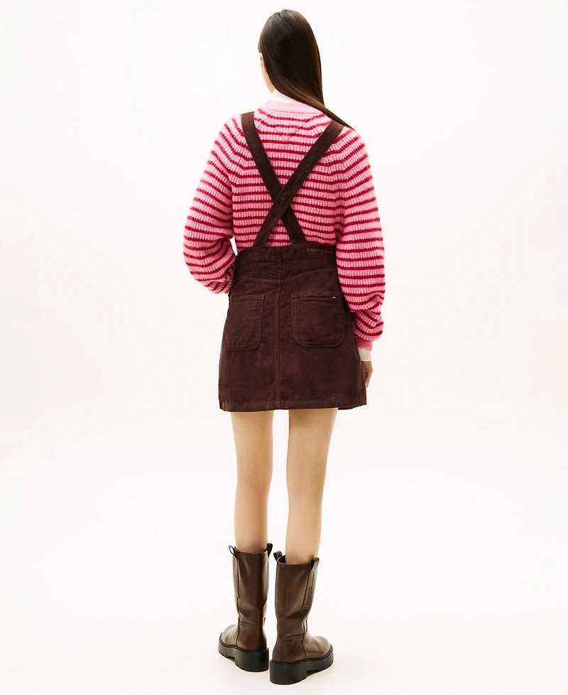 Tommy Jeans Women's Script Cord Dungarees Dress