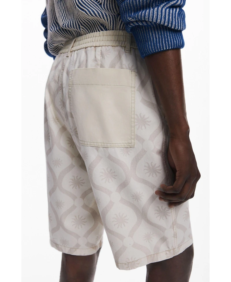 Desigual Men's Bermuda with sun borders