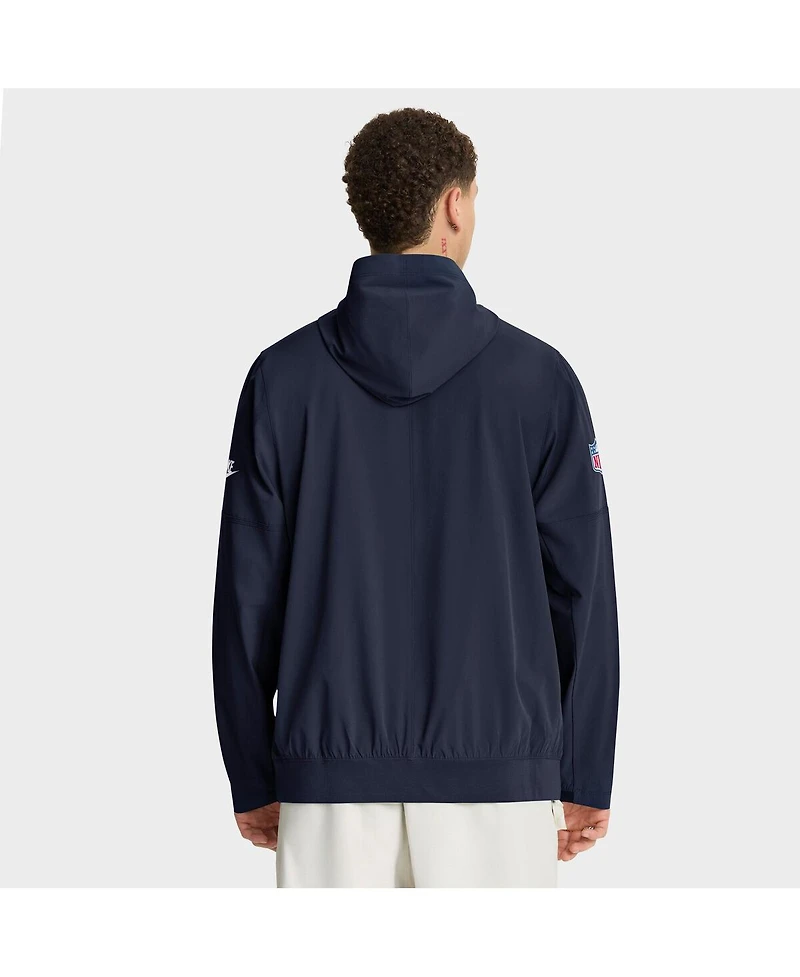 Nike Men's Navy Green Bay Packers The 1923 Classic Sideline Half-Zip Anorak Jacket