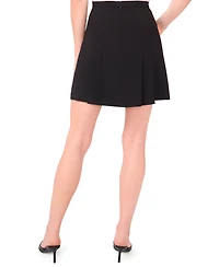 CeCe Women's Pleated High Rise Mini Skirt
